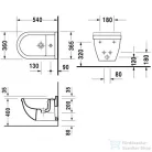 Duravit Starck 3 fali bidé 2230150000 ( 223015 )