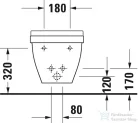 Duravit Starck 3 Compact fali bidé WonderGliss felülettel 22311500001 ( 223115 )