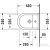 Duravit Starck 3 Compact fali bidé 2231150000 ( 223115 )
