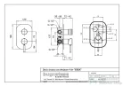 Bugnatese KOBUK Fal alatti 4 állású zuhanyváltó komplett, fehér színben 2232BI