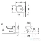 Duravit D-Code compact fali bidé, 48 cm 22371500002 ( 223715 )