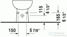 Duravit D-Code álló bidé 22381000002 ( 223810 )