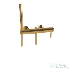   Bugnatese KOBUK zuhany csaptelep zuhanyszettel,3/4"-os felső csatlakozással rudas esőztetőhöz,arany 2242DO