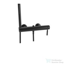   Bugnatese KOBUK zuhany csaptelep zuhanyszettel,3/4"-os felső csatlakozással rudas esőztetőhöz,matt fekete 2242NE