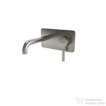   Bugnatese KOBUK Fal alatti mosdócsaptelep 19 cm kifolyóval szálcsiszolt nikkel színben, leeresztő nélkül,  2243NS