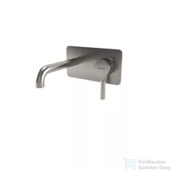   Bugnatese KOBUK Fal alatti mosdócsaptelep 19 cm kifolyóval szálcsiszolt nikkel színben, leeresztő nélkül,  2243NS