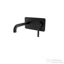   Bugnatese KOBUK falsík alatti mosdócsaptelep 19 cm-es kifolyóval,click-clack leeresztővel,matt fekete 2243SCNE