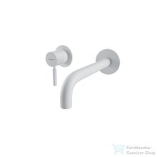   Bugnatese KOBUK Fal alatti mosdócsaptelep 19 cm kifolyóval matt fehér színben, leeresztő nélkül,  2245BI