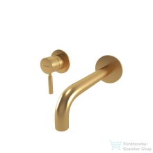   Bugnatese KOBUK falsík alatti mosdó csaptelep, 22 cm kifolyóval, leeresztő nélkül, szálcsiszolt arany 2246OS