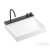 Hansgrohe AVALEGRA AquaUnit 58x47,5 cm-es mosdórendszer zuhanyvízsugárral, matt fehér/szálcsiszolt fekete króm 22472340