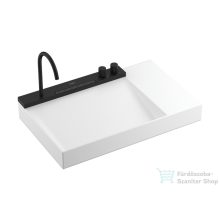   Hansgrohe AVALEGRA AquaUnit 78x47,5 cm-es mosdórendszer zuhanyvízsugárral, matt fehér/matt fekete 22473670