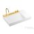 Hansgrohe AVALEGRA AquaUnit 78x47,5 cm-es mosdórendszer zuhanyvízsugárral, matt fehér/polírozott arany hatású 22473990