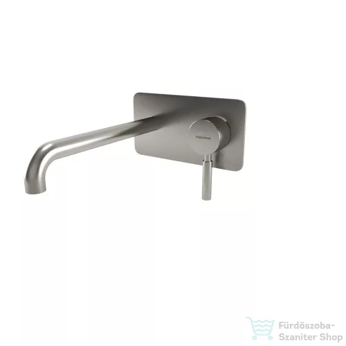 Bugnatese KOBUK falsík alatti mosdócsaptelep 22 cm-es kifolyóval,click-clack leeresztővel,Szálcsiszolt nikkel 2247SCNS