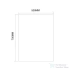 AQUALINE csiszolt tükör akasztó nélkül, 50x70cm (22492)