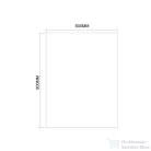 AQUALINE csiszolt tükör akasztó nélkül, 60x80cm (22493)