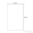 AQUALINE csiszolt tükör akasztó nélkül, 50x90cm (22494)