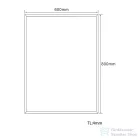 AQUALINE csiszolt tükör akasztó nélkül, 60x80cm (22496)