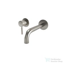   Bugnatese KOBUK falsík alatti mosdó csaptelep 19 cm-es kifolyóval,click-clack leeresztővel,Szálcsiszolt nikkel 2251SCNS