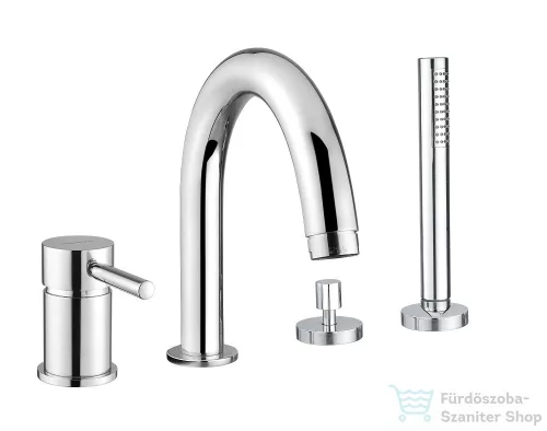 Bugnatese KOBUK Peremre szerelt 4 üléses kádcsaptelep, króm színben 2255