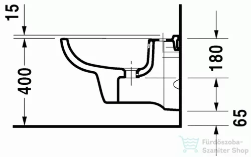 Duravit D-Code fali bidé 22571500002 ( 225715 )