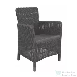 Curver Trenton műrattan kerti fotel grafit 226453