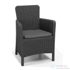 Curver Trenton műrattan kerti fotel grafit 226453