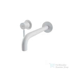   Bugnatese KOBUK falsík alatti mosdó csaptelep 22 cm-es kifolyóval,click-clack leeresztővel,Matt fehér 2265SCBI