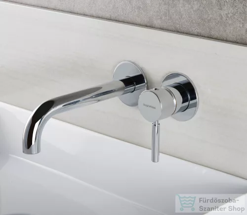 Bugnatese KOBUK falsík alatti mosdó csaptelep 22 cm-es kifolyóval,click-clack leeresztővel,Króm 2265SCCR