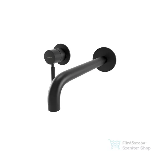 Bugnatese KOBUK falsík alatti mosdó csaptelep 22 cm-es kifolyóval,click-clack leeresztővel,Matt fekete 2265SCNE