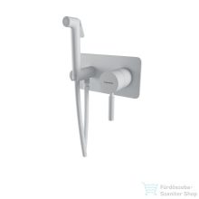   Bugnatese KOBUK falsík alatti bidé csaptelep, zuhanyszettel, leeresztő nélkül, matt fehér 2266BI