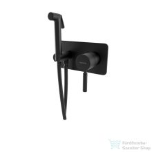   Bugnatese KOBUK falsík alatti bidé csaptelep, zuhanyszettel, matt fekete 2266NE