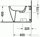Duravit Happy D.2 álló bidé 2267100000 ( 226710 )