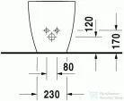Duravit Happy D.2 álló bidé 2267100000 ( 226710 )