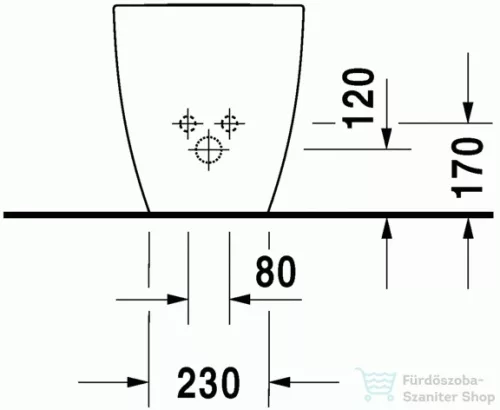 Duravit Happy D.2 álló bidé 2267100000 ( 226710 )