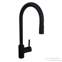   Bugnatese  Kobuk kihúzható zuhanyfejes mosogató magas matt fekete színben 2270NE