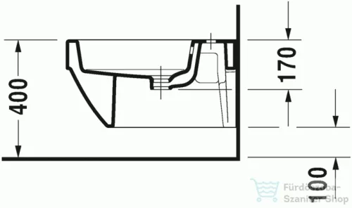 Duravit Vero Air fali bide 2274150000 ( 227415 )