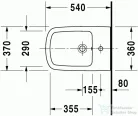 Duravit Durastyle fali bidé 54x37 cm 2282150000 ( 228215 )