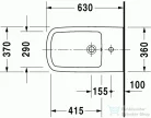 Duravit Durastyle álló bidé, 63x37 cm 2283100000 ( 228310 )
