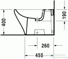 Duravit Durastyle álló bidé, 63x37 cm 2283100000 ( 228310 )