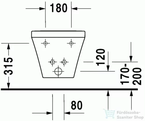 Duravit Durastyle fali bidé, 62x37 cm 2286150000 ( 228615 )