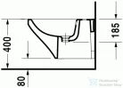 Duravit Durastyle fali bidé 54x37 cm 2287150000 ( 228715 )