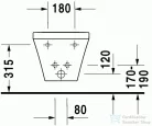 Duravit Durastyle fali bidé 54x37 cm 2287150000 ( 228715 )