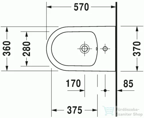 Duravit ME by Starck fali bide 2288150000 ( 228815 )