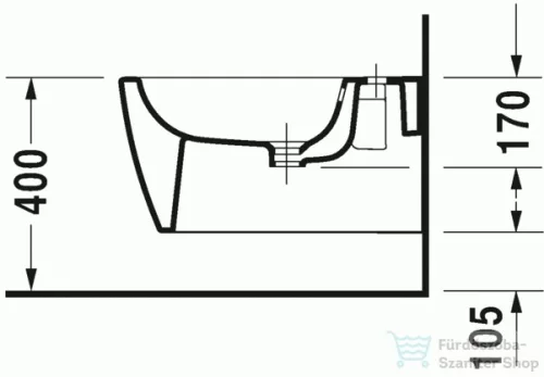 Duravit ME by Starck fali bide 2288150000 ( 228815 )
