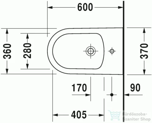 Duravit ME by Starck álló bide 2289100000 ( 228910 )