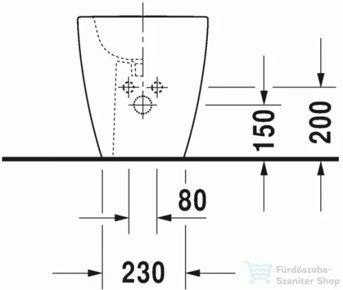 Duravit ME by Starck álló bide 2289100000 ( 228910 )