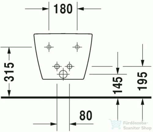 Duravit ME by Starck Compact fali bide 2290150000 ( 229015 )