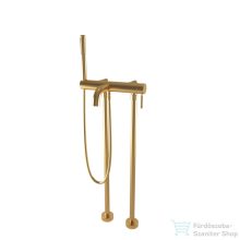   Bugnatese KOBUK Szabadonálló kádcsaptelep, kézizuhannyal, szálcsiszolt arany színben 2290POS