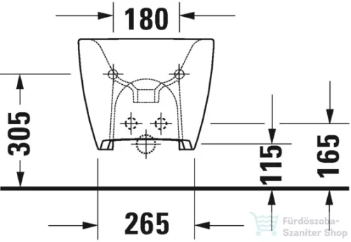 Duravit Viu fali bidé 2292150000 ( 229215 )