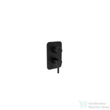   Bugnatese Kobuk falsík alatti kád/zuhany csaptelep belső egységgel,matt fekete 2292NE